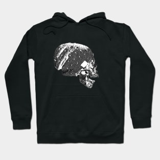 invert skull with beanie Hoodie